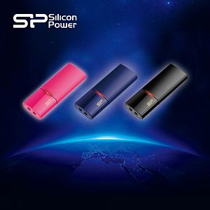 Флеш-накопитель 16Gb Silicon power, т.розовая, выдвижная